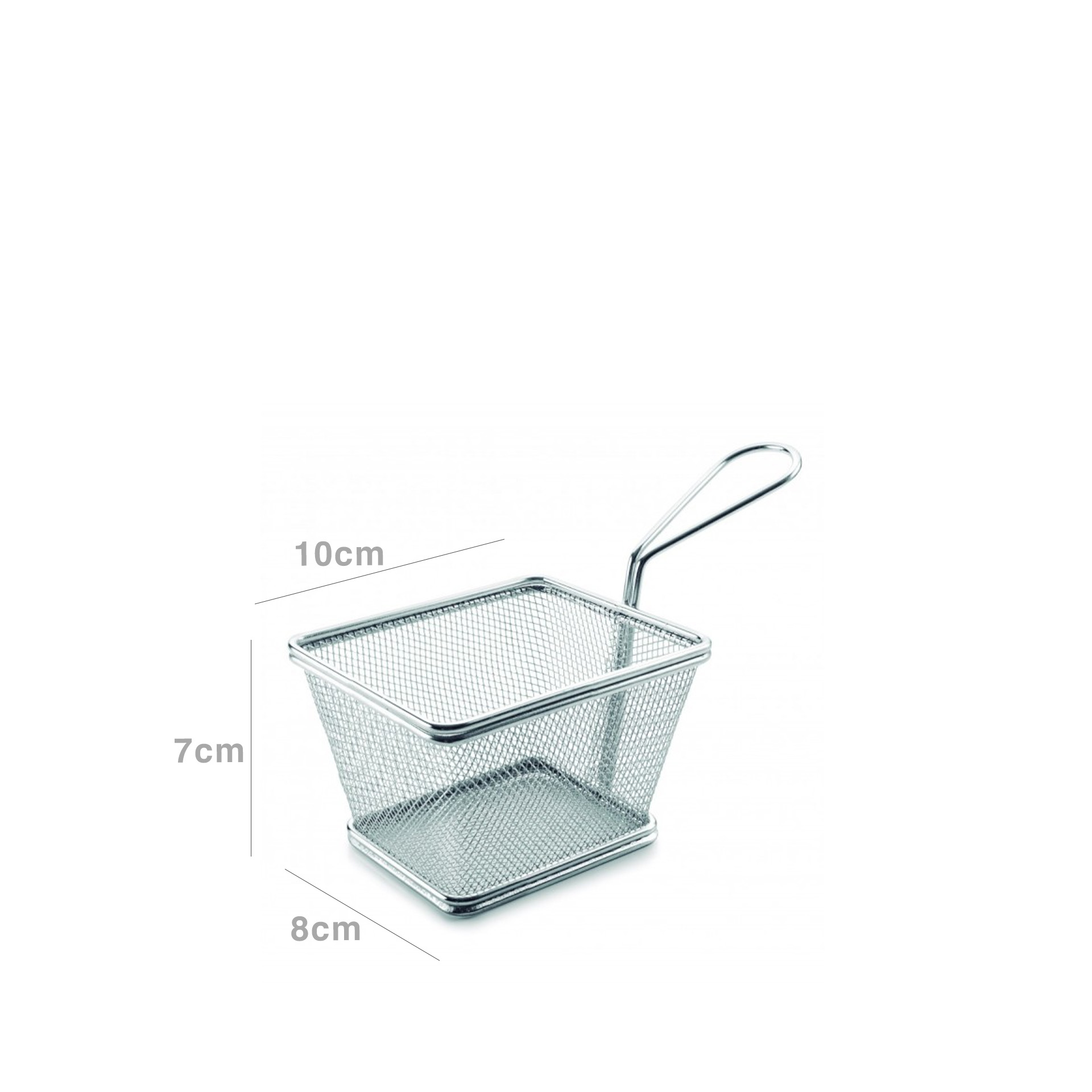 Cesto Servir Quadrado Preto