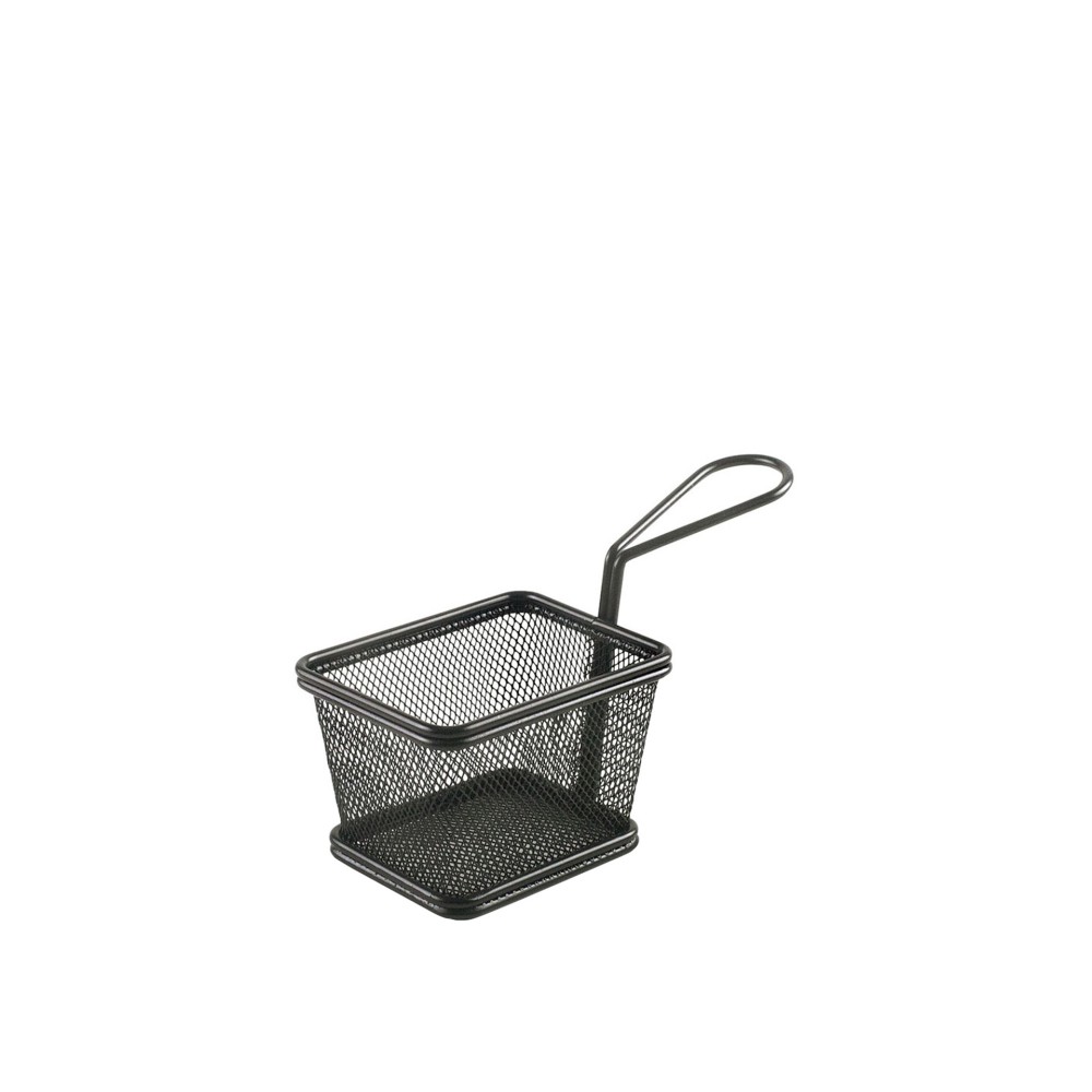 Cesto Servir Quadrado Preto