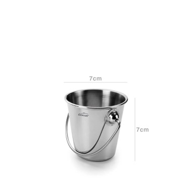 Balde Servir Inox Mini Redondo