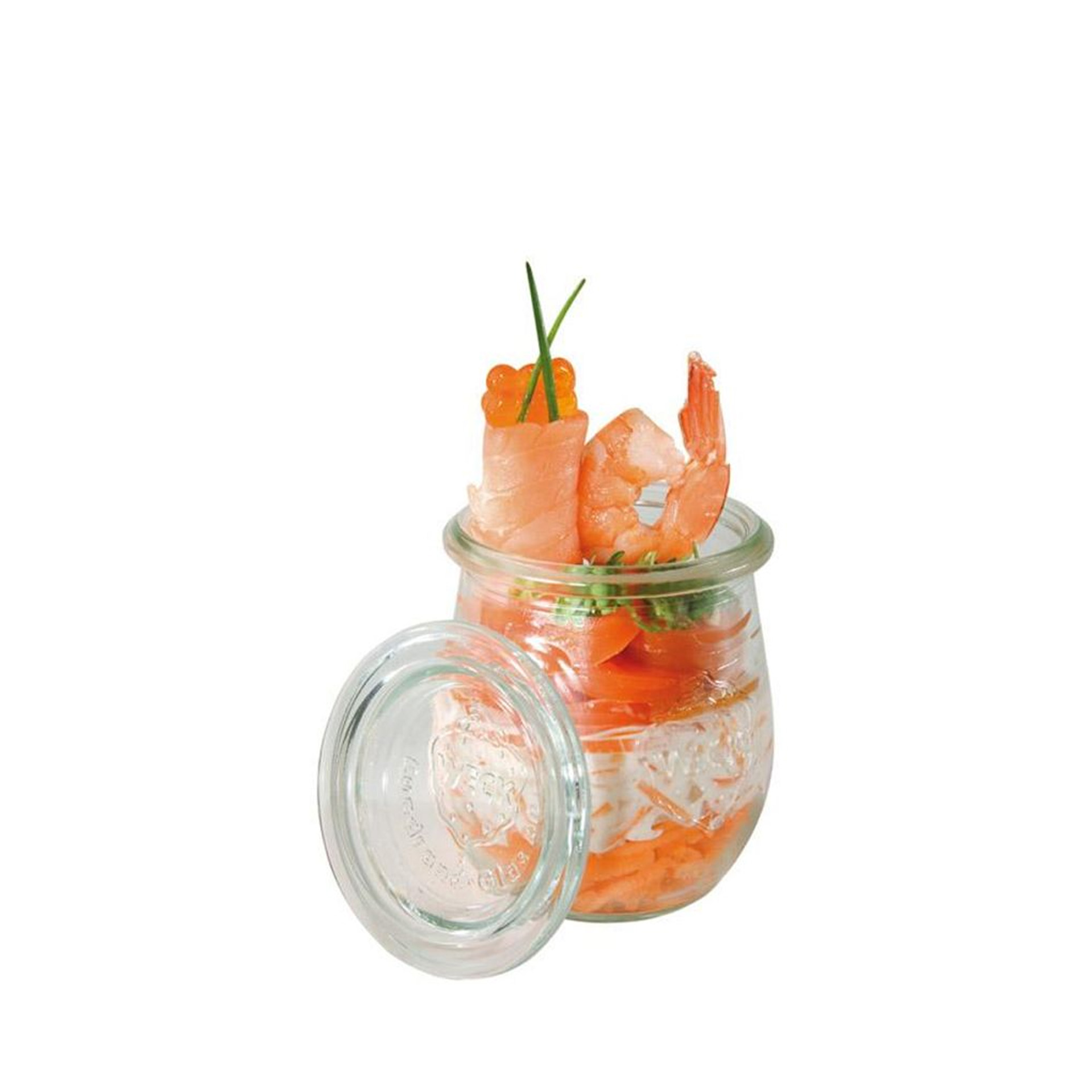 Frasco Vidro Weck com Tampa 220ml 7X8cm Pack 12