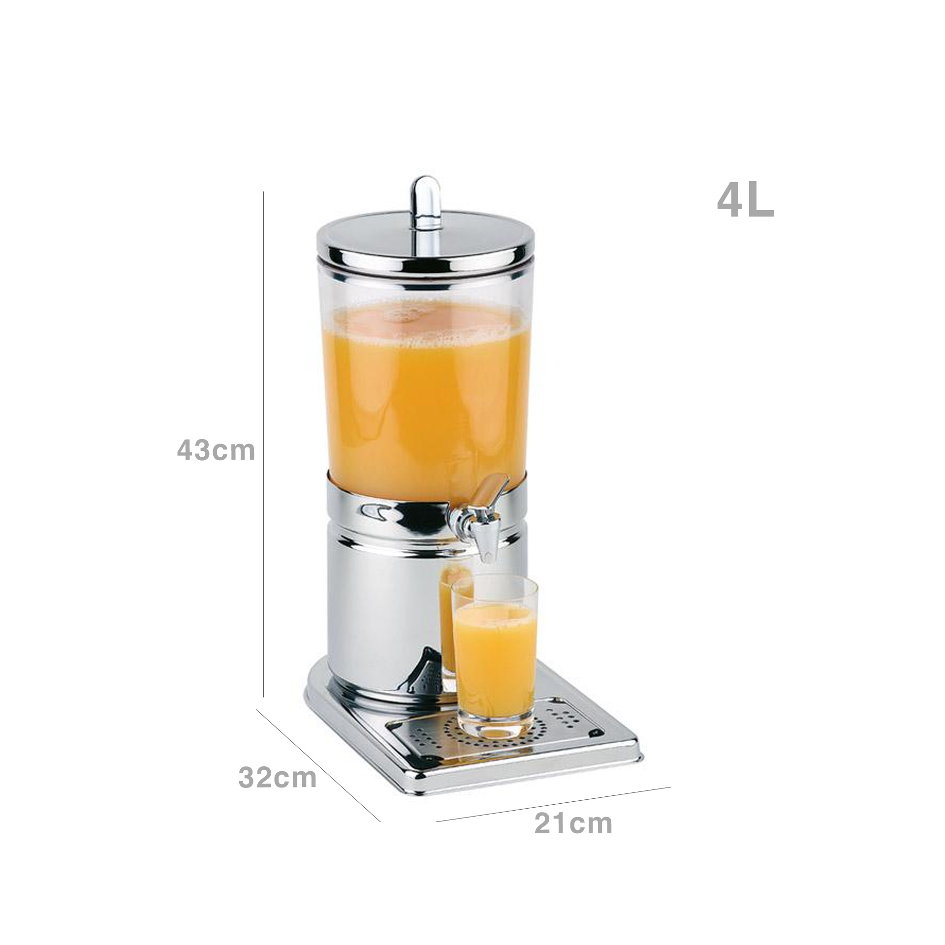 Dispensador Líquido Top Fresh 4000ml 21X32X43cm