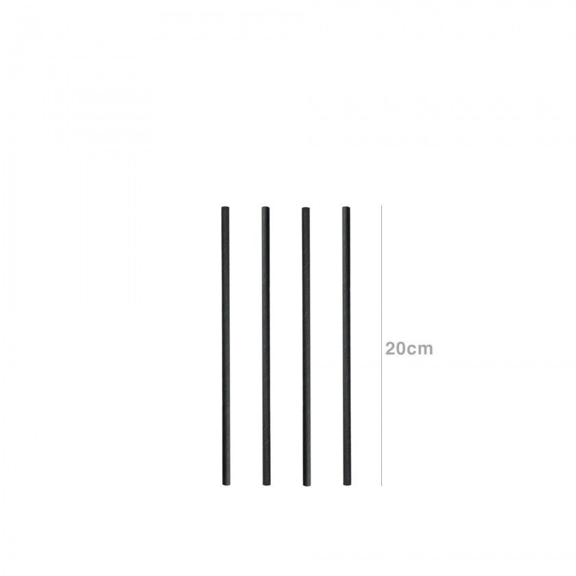 Palhinha Direita Papel Preto 0.6X20cm Pack 250 Palhinha Direita Papel Preto 0.6X20cm Pack 250