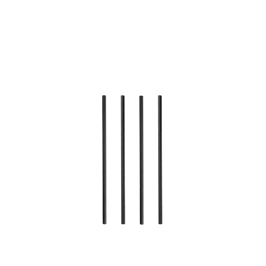 Palhinha Direita Papel Preto 0.6X20cm Pack 250
