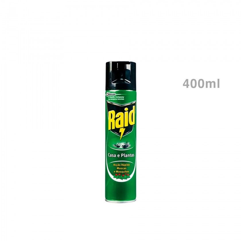 Inseticida Raid Spray Casa E Plantas 400ml Inseticida Raid Spray Casa E Plantas 400ml