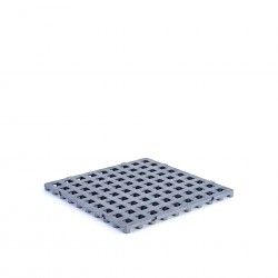 Estrado Plstico Cinza 50X50X2.5cm