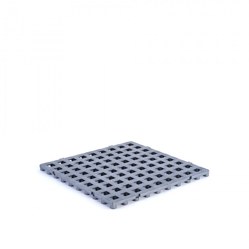 Estrado Plstico Cinza 50X50X2.5cm