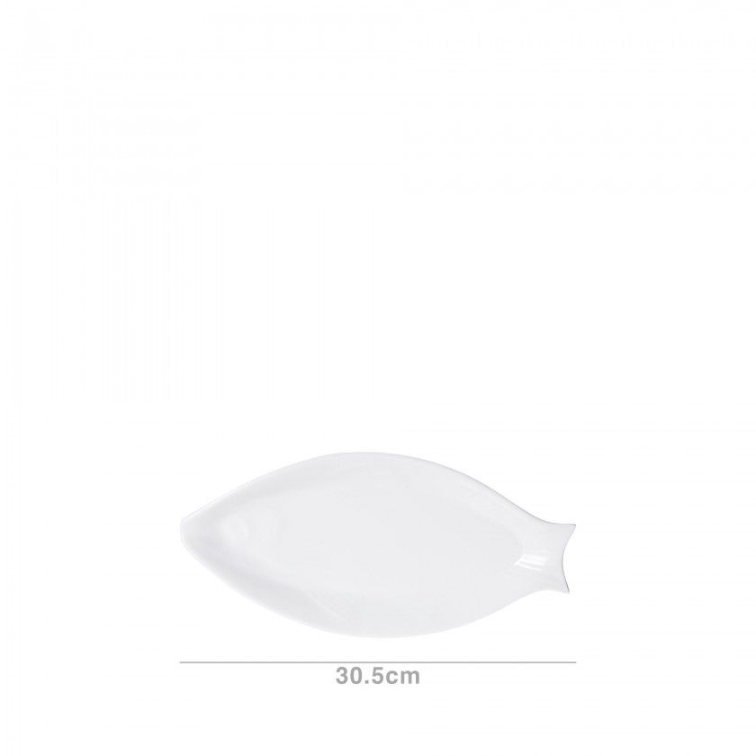 Travessa Peixe Melamina 30.5X14.8CM Travessa Peixe Melamina 30.5X14.8CM