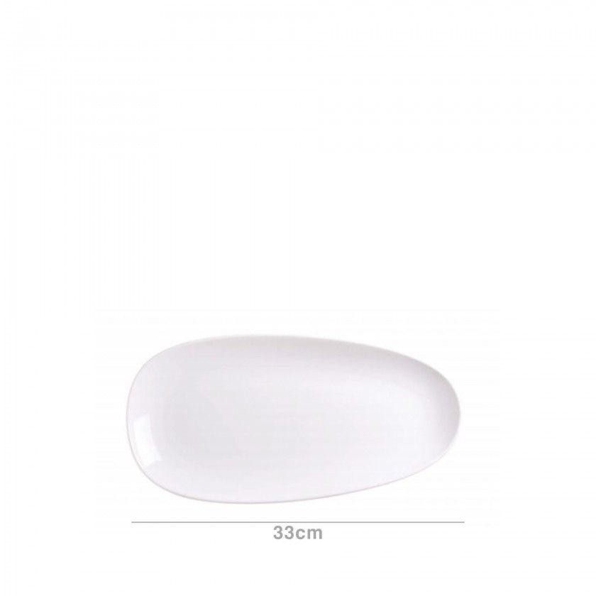 Travessa Porcelana Oval 33X16.6X2.8CM