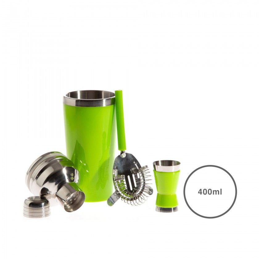 Conjunto Bar Coador Medidor Shaker 400ML Conjunto Bar Coador Medidor Shaker 400ML