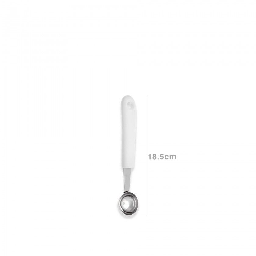 Corta Fruta Bola Inox Classic Branco 18.5cm Corta Fruta Bola Inox Classic Branco 18.5cm