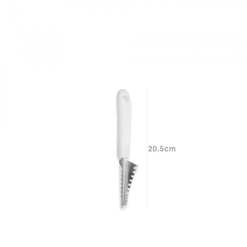 Tira Escamas Inox Classic Branco 20.5cm Tira Escamas Inox Classic Branco 20.5cm