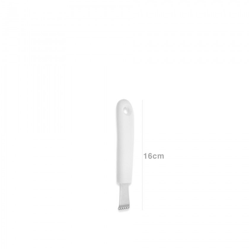 Raspador Citrinos Inox Classic Branco 16cm Raspador Citrinos Inox Classic Branco 16cm