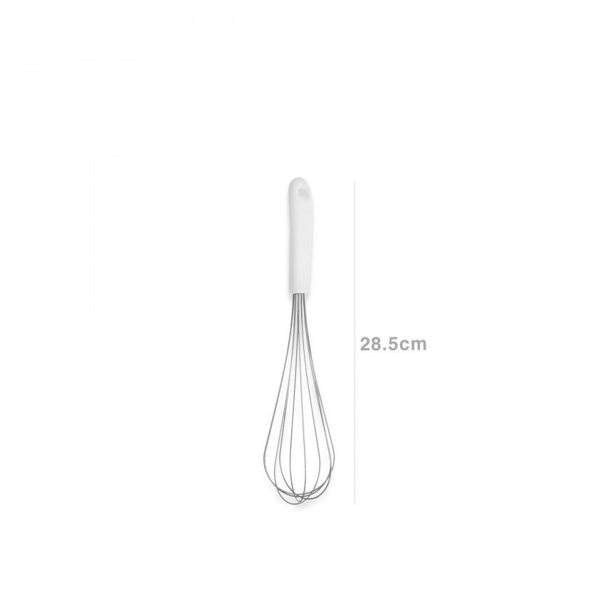 Batedor Inox Classic Branco 28.5cm Batedor Inox Classic Branco 28.5cm