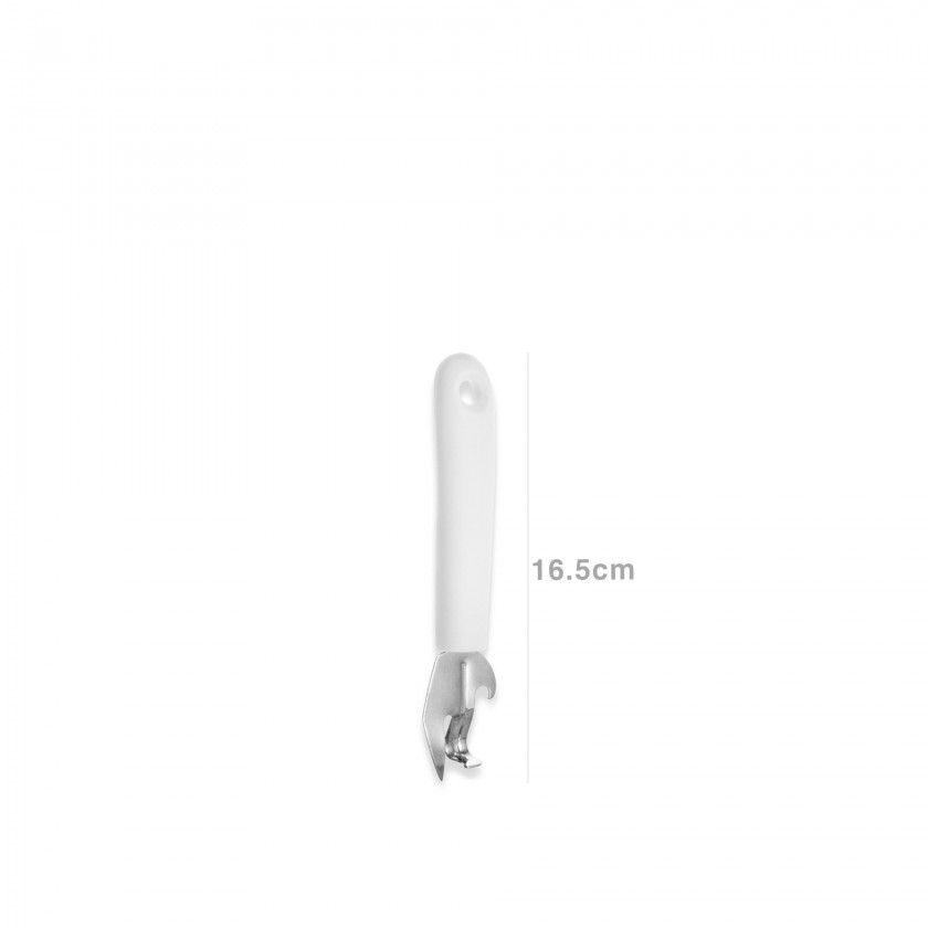 Abre Latas Multiusos Inox Classic Branco 16.5cm Abre Latas Multiusos Inox Classic Branco 16.5cm
