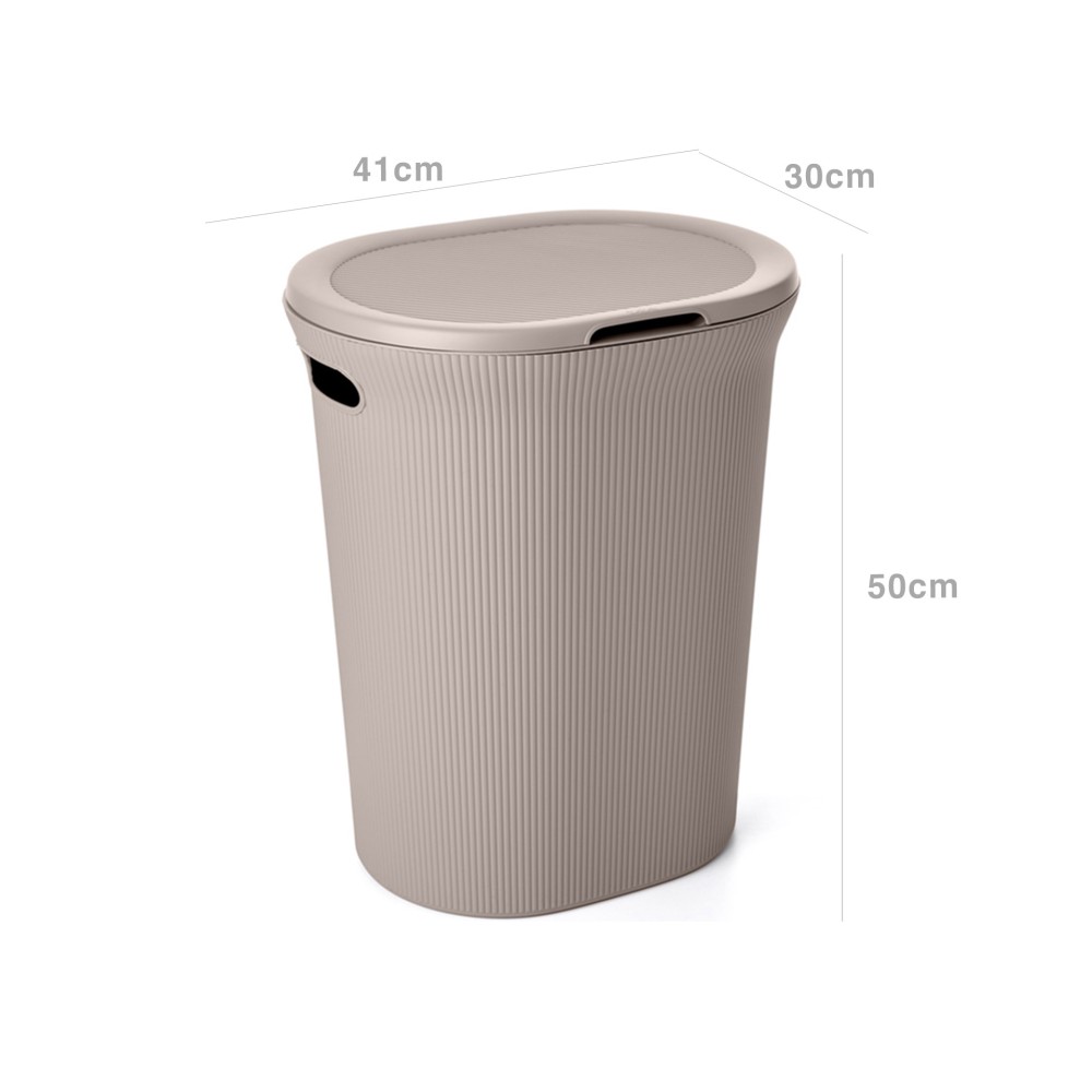 Cesto Roupa Baobab Taupe 40L 41X30X50cm