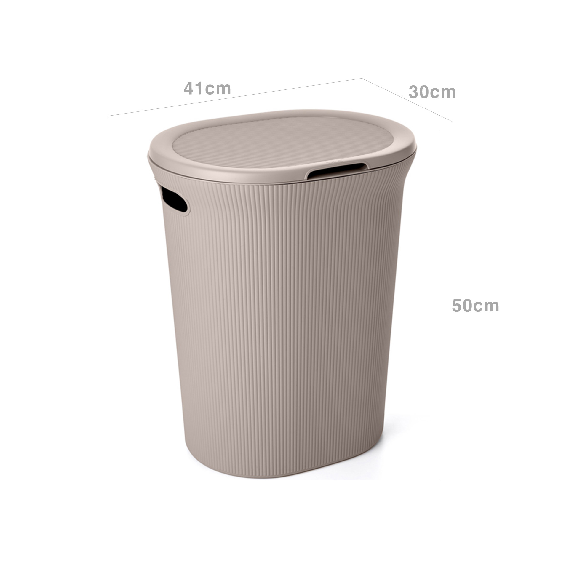 Cesto Roupa Baobab Taupe 40L 41X30X50cm