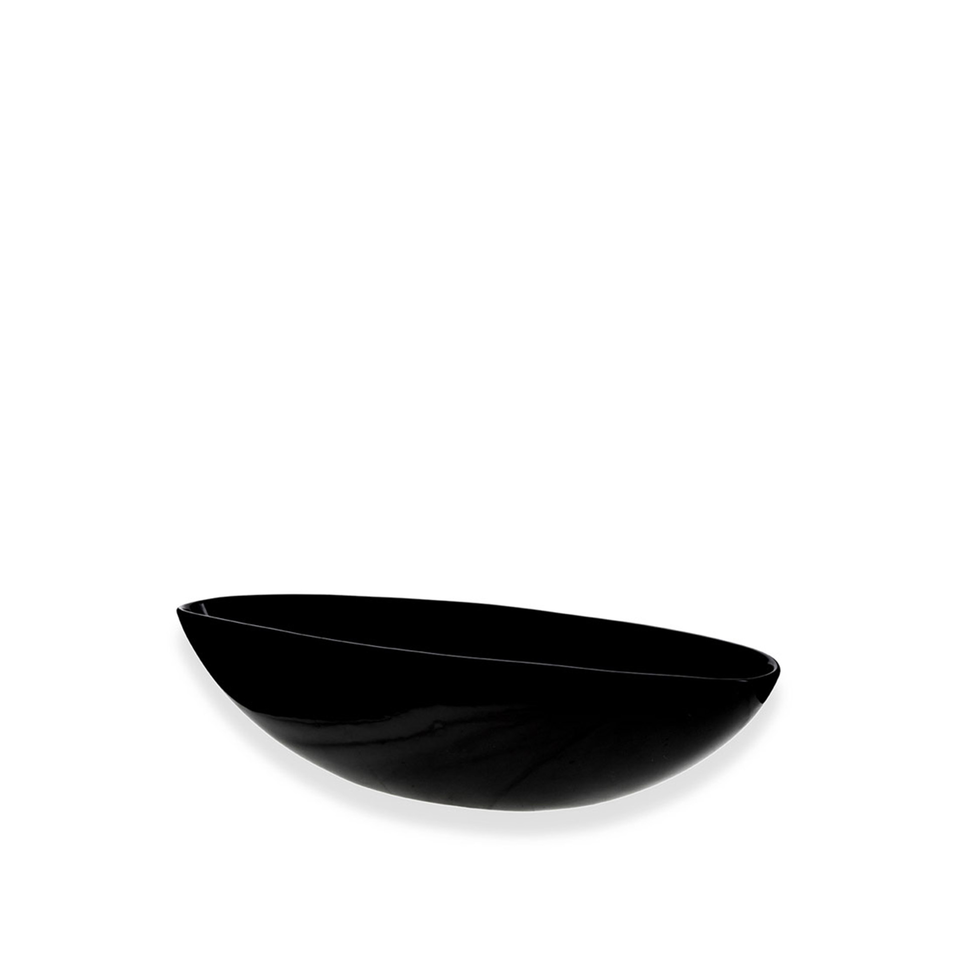 Floreira Canoa Preta 36X12X12cm