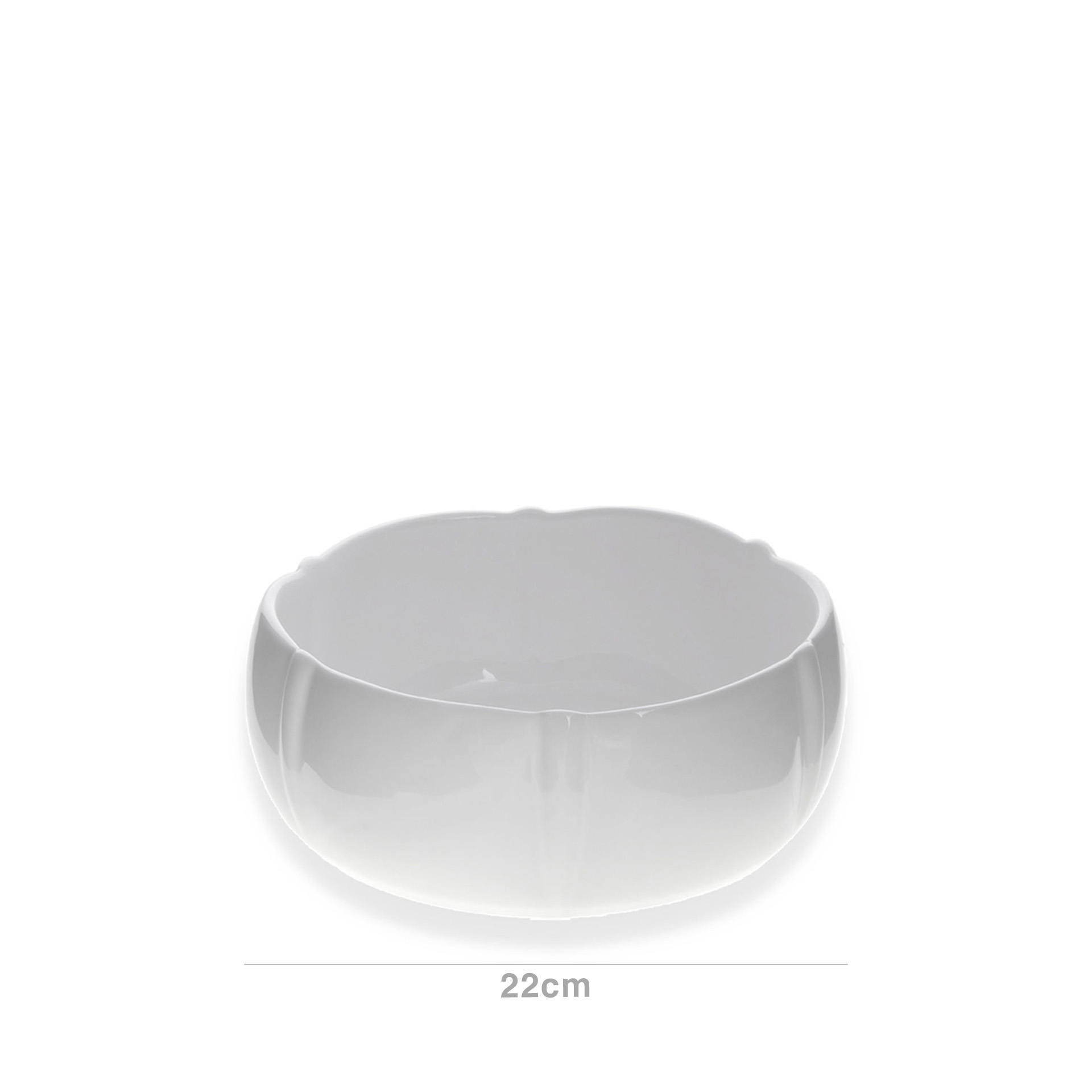 Floreira Redonda Branca 22cm