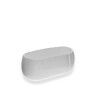 Floreira Oval Branca 26X14cm Floreira Oval Branca 26X14cm