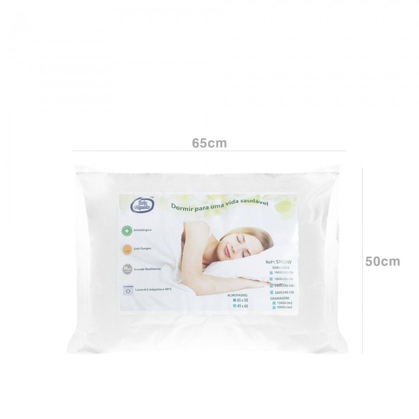Almofada Cama Snow 65X50cm