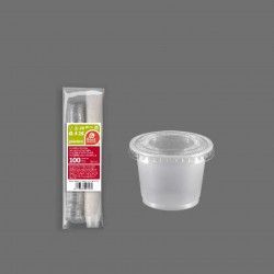 Recipientes Com Tampa Plstico Incolor 28.4ml 100 Unidades