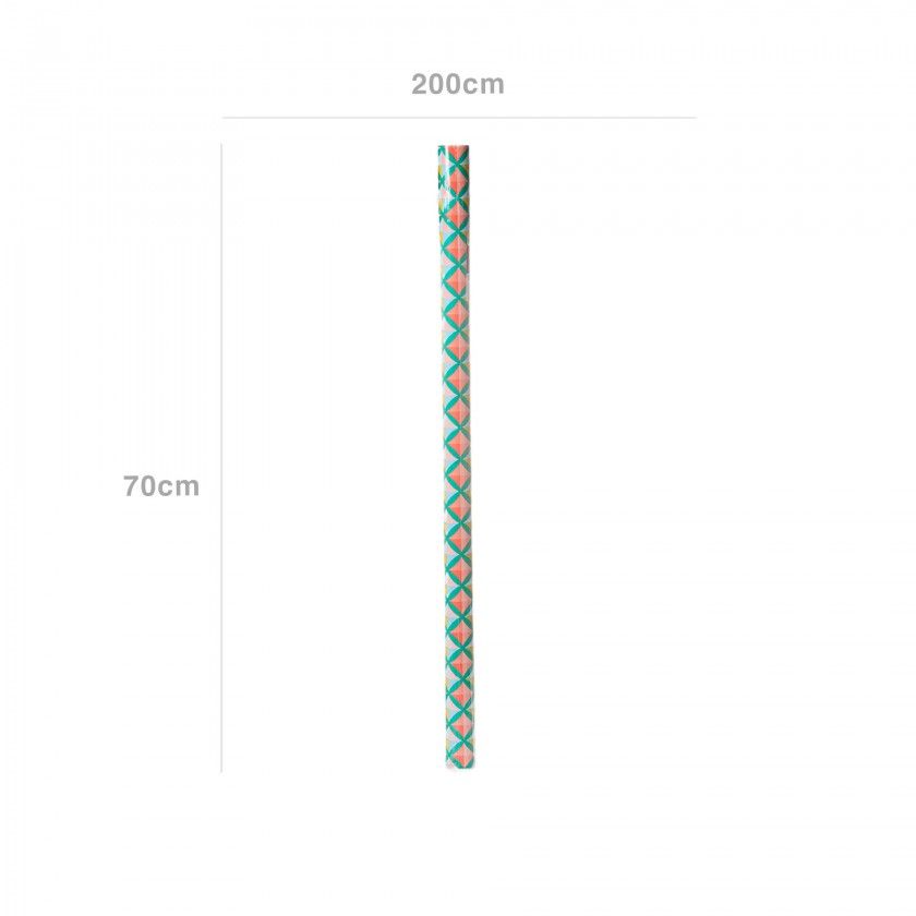 Rolo Papel Embrulho Fantasia Natal 70X200cm Rolo Papel Embrulho Fantasia Natal 70X200cm