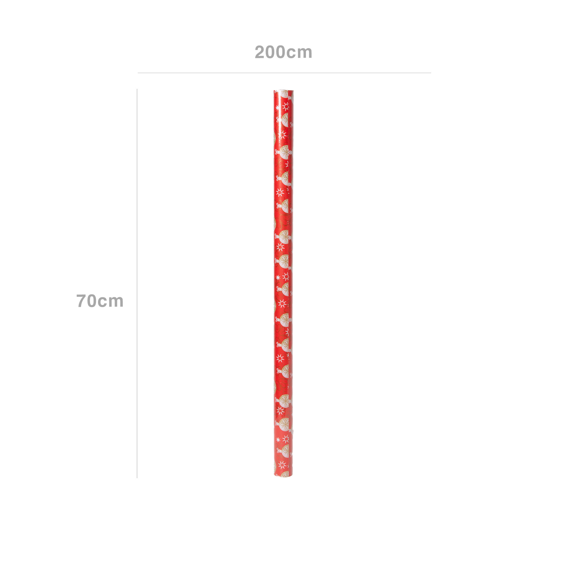 Rolo Papel Embrulho Fantasia Natal 70X200cm
