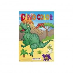 Livro Colorir com Autocolantes Dinossauros 21X29.7cm