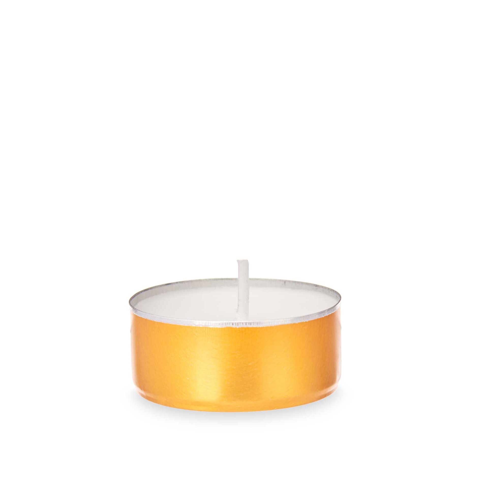 Vela Cera / Alumínio Dourado 3.75X3.75X1.5cm Pack 30