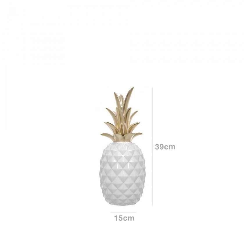 Anans Cermica Branco 15X15X39cm