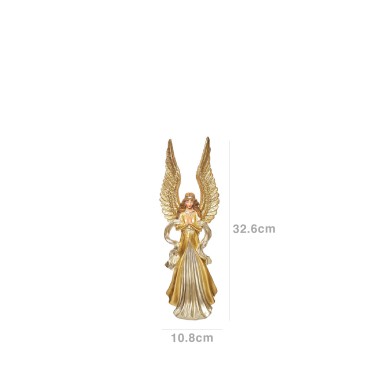 Anjo Natal com Asas Dourado