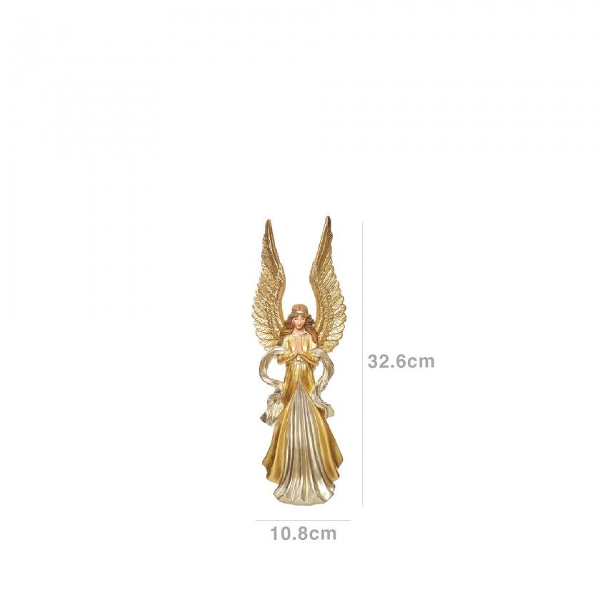 Anjo Natal com Asas Dourado Anjo Natal com Asas Dourado