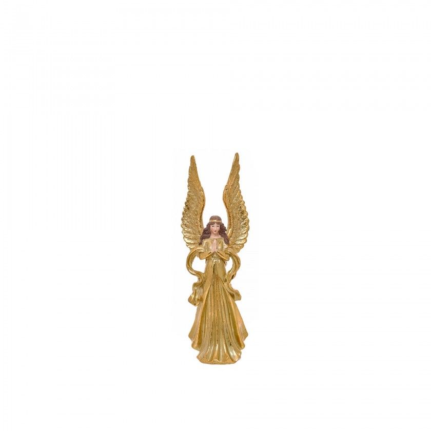 Anjo Natal com Asas Dourado Velho 10.8X8.8X32.6cm