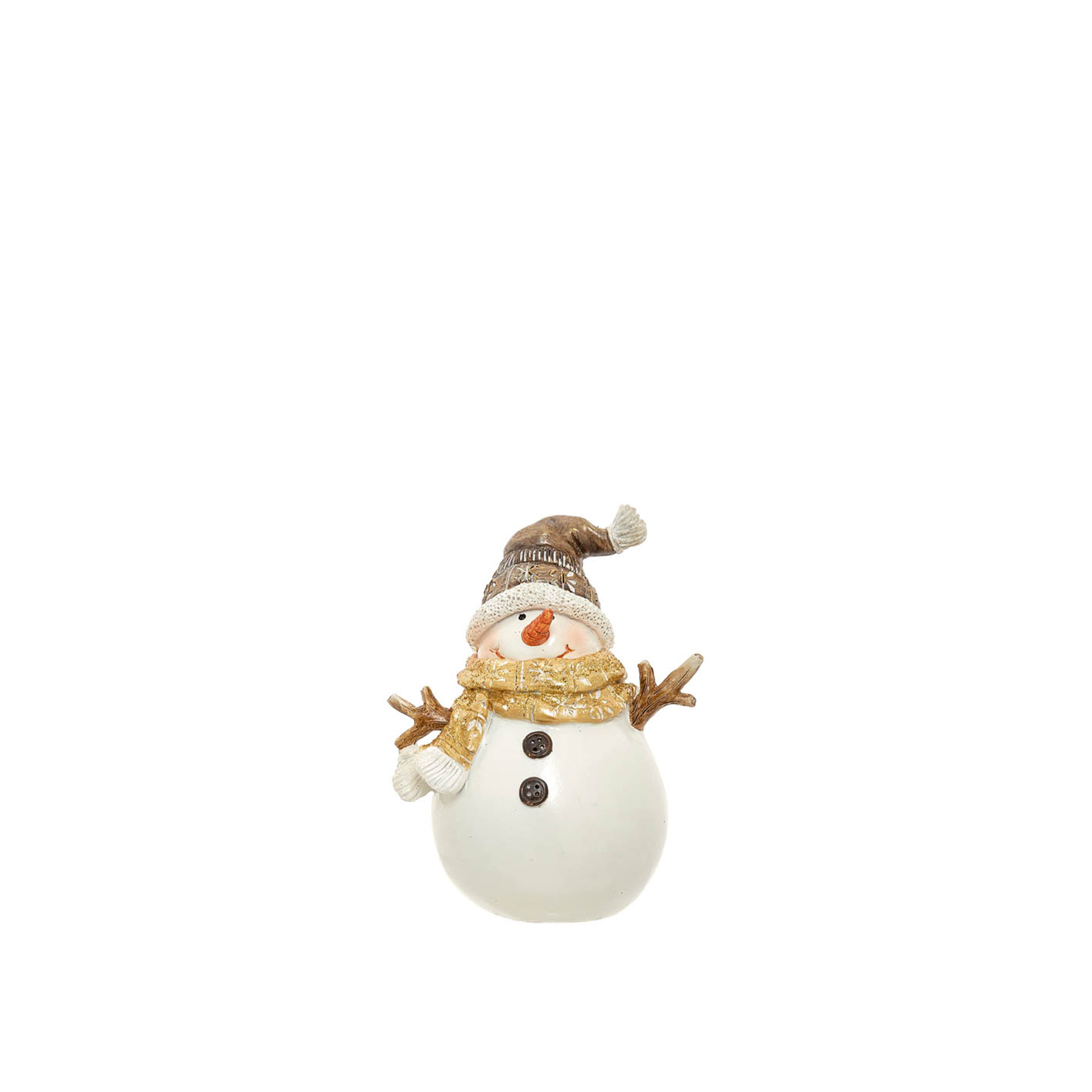 Boneco de Neve Branco 11.5X8.5X14.5cm