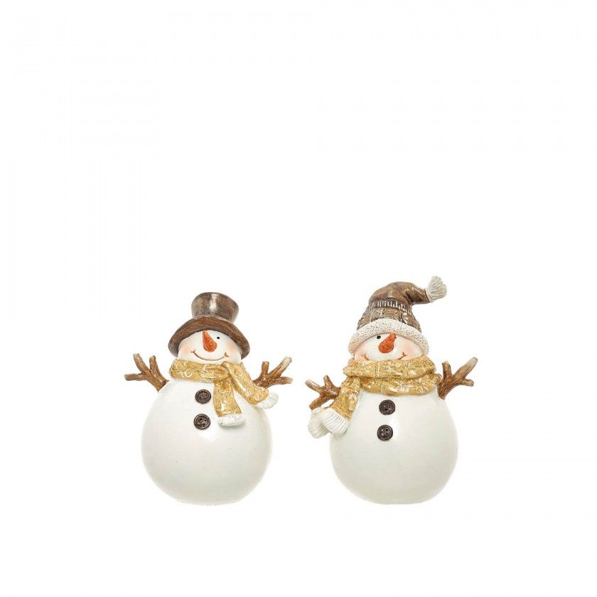 Boneco de Neve Branco 11.5X8.5X14.5cm Boneco de Neve Branco 11.5X8.5X14.5cm