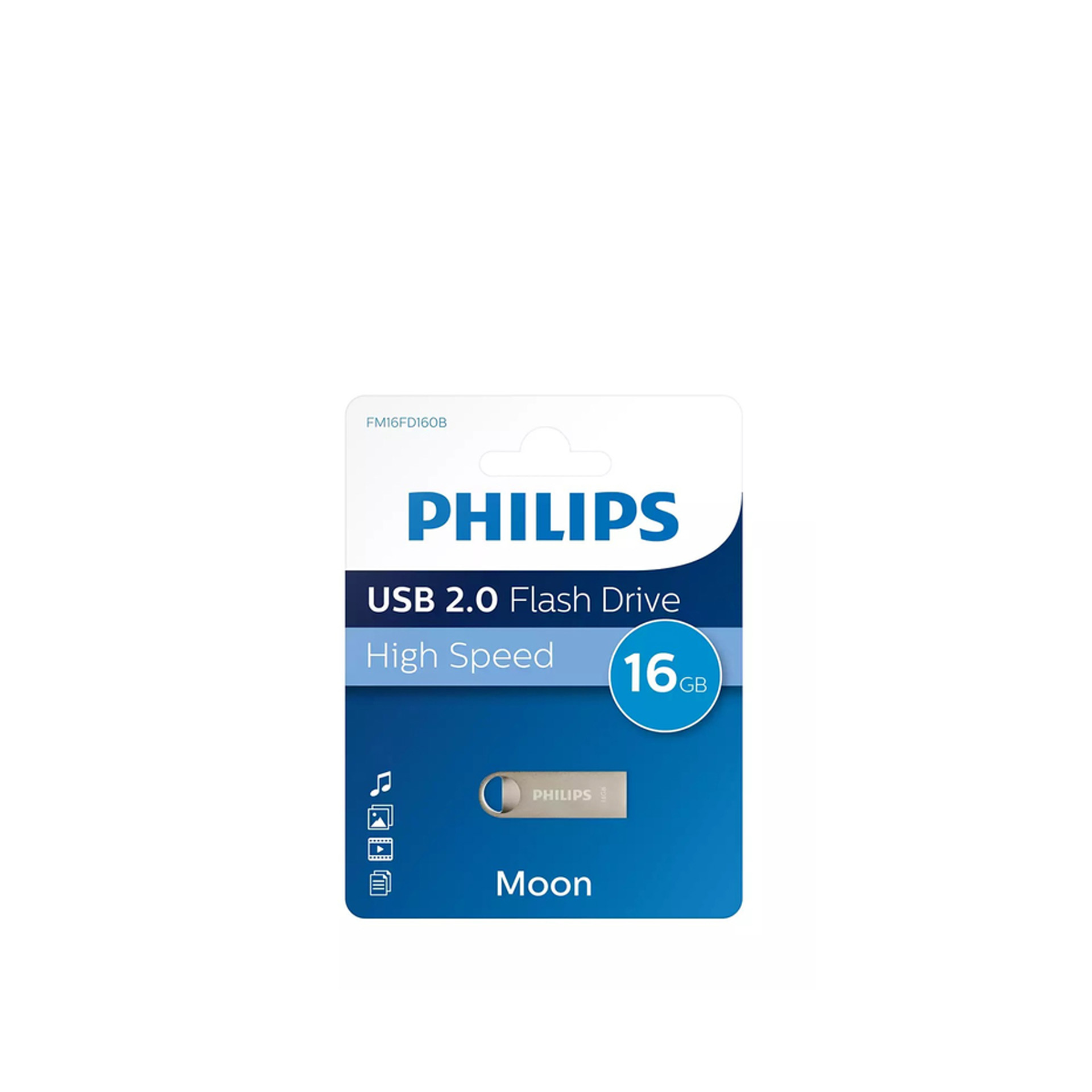 Pendrive Philips Moon Silver 2.0 16gb