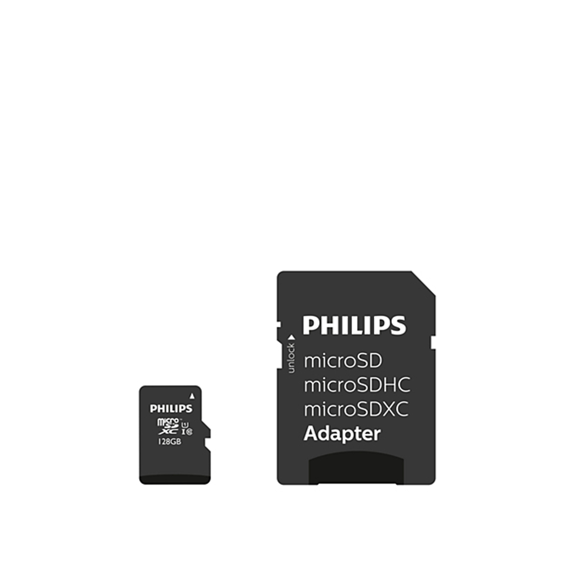 Cartão Micro Sd Philips 128gb + Adaptador