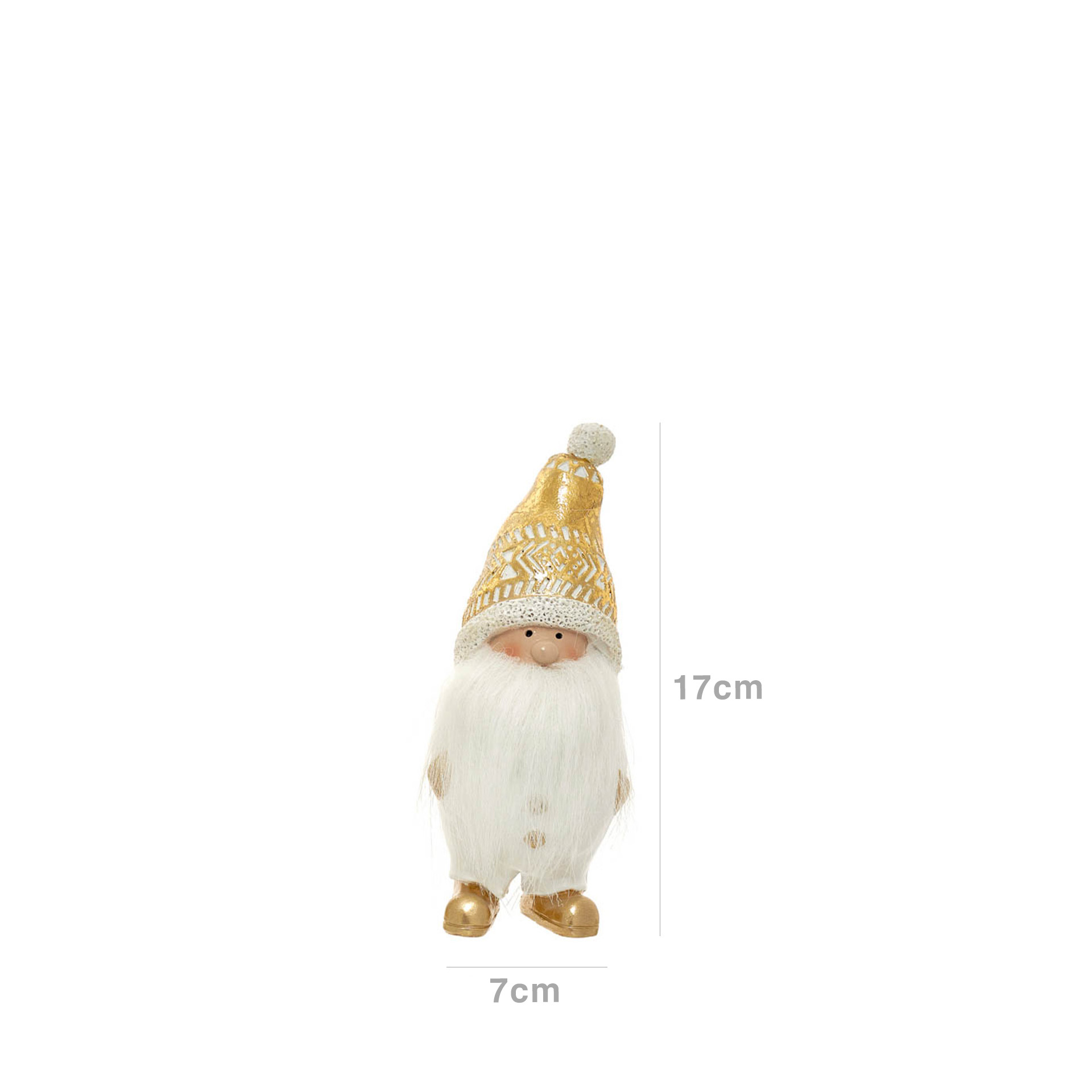 Gnomo Natal 7X6.5X17cm
