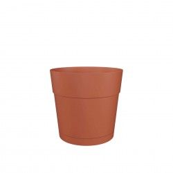 Vaso Capri Largo Com Reserva gua 19.5X18.4cm 4L Terracota