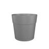 Vaso Capri Largo Com Reserva Água Ø39.1X37cm 33L Antracite Vaso Capri Largo Com Reserva Água Ø39.1X37cm 33L Antracite
