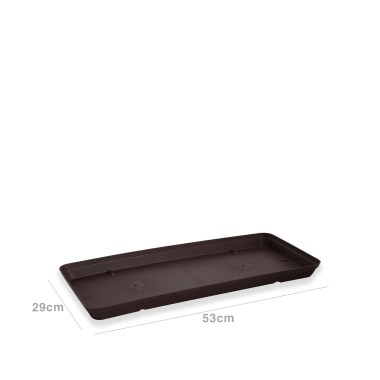 Prato Floreira Capri Xl Retangular 53.4X28X4cm Bronze