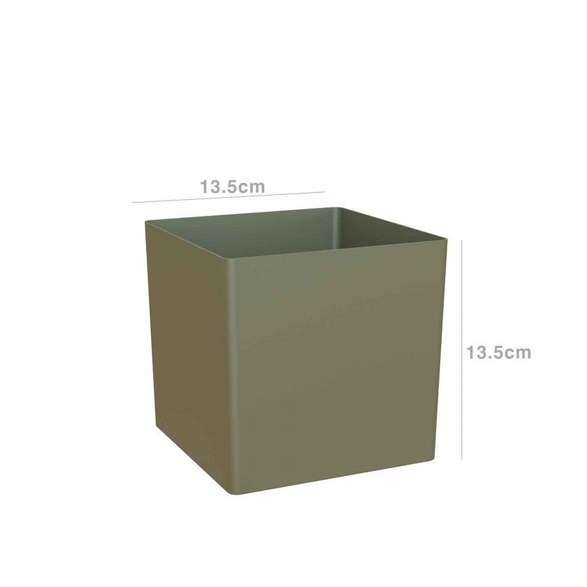 Vaso Oslo 13.5X13.5cm 2.2L Verde Seco