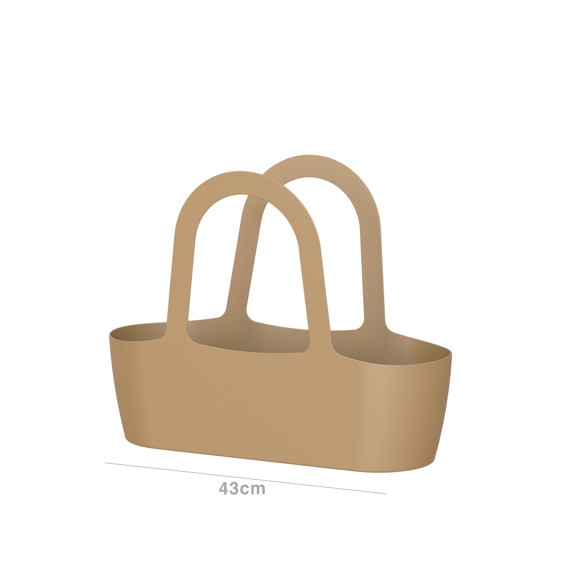 Floreira Bolsa Paris 43X16X34cm 7L Mostarda