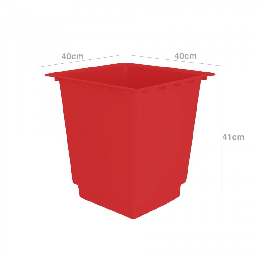 Interior Vaso Pisa 40X40X40cm 35L Vermelho