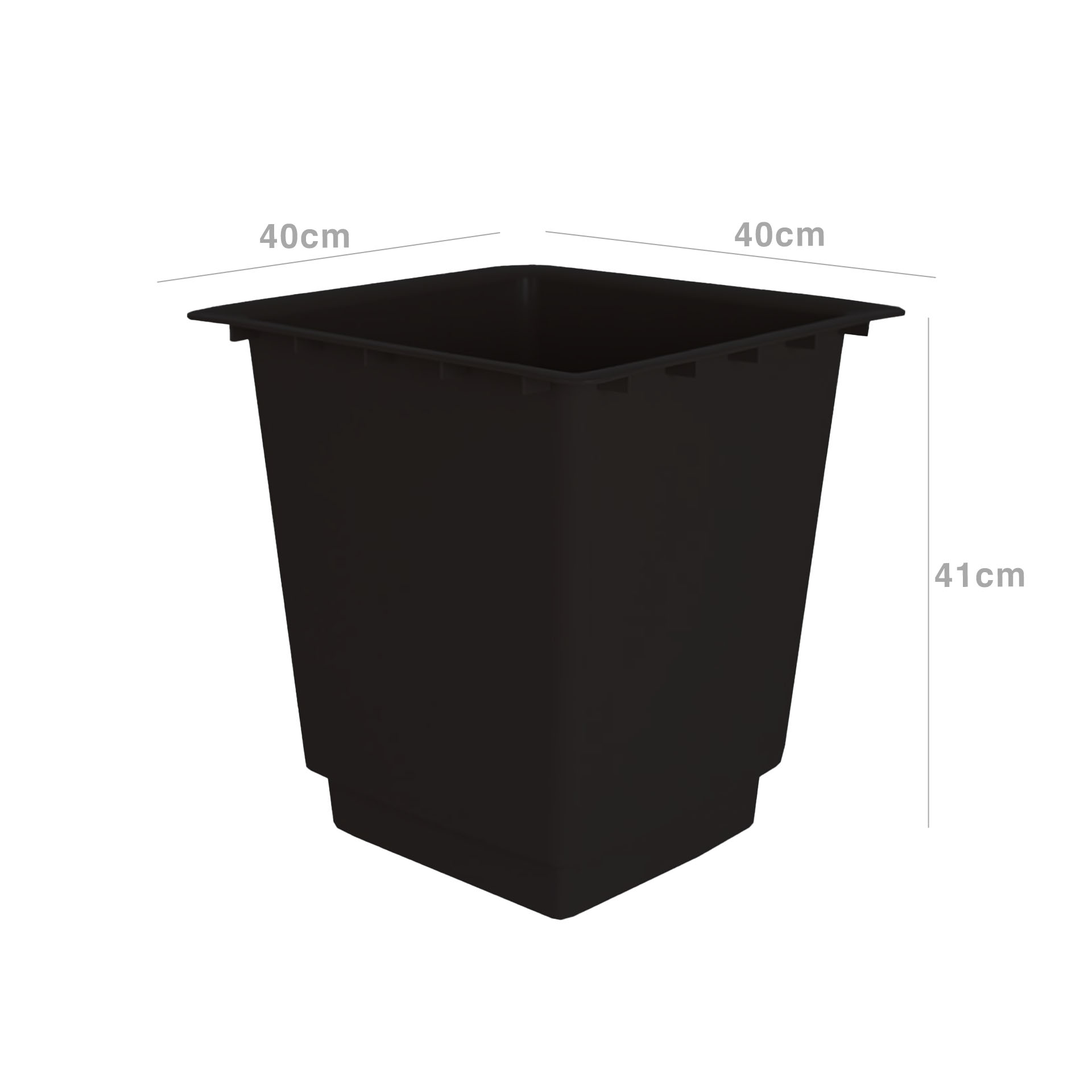 Interior Vaso Pisa 40X40X40cm 35L Preto