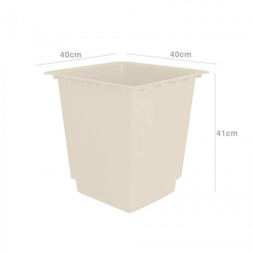 Interior Vaso Pisa 40X40X40cm 35L Marfim