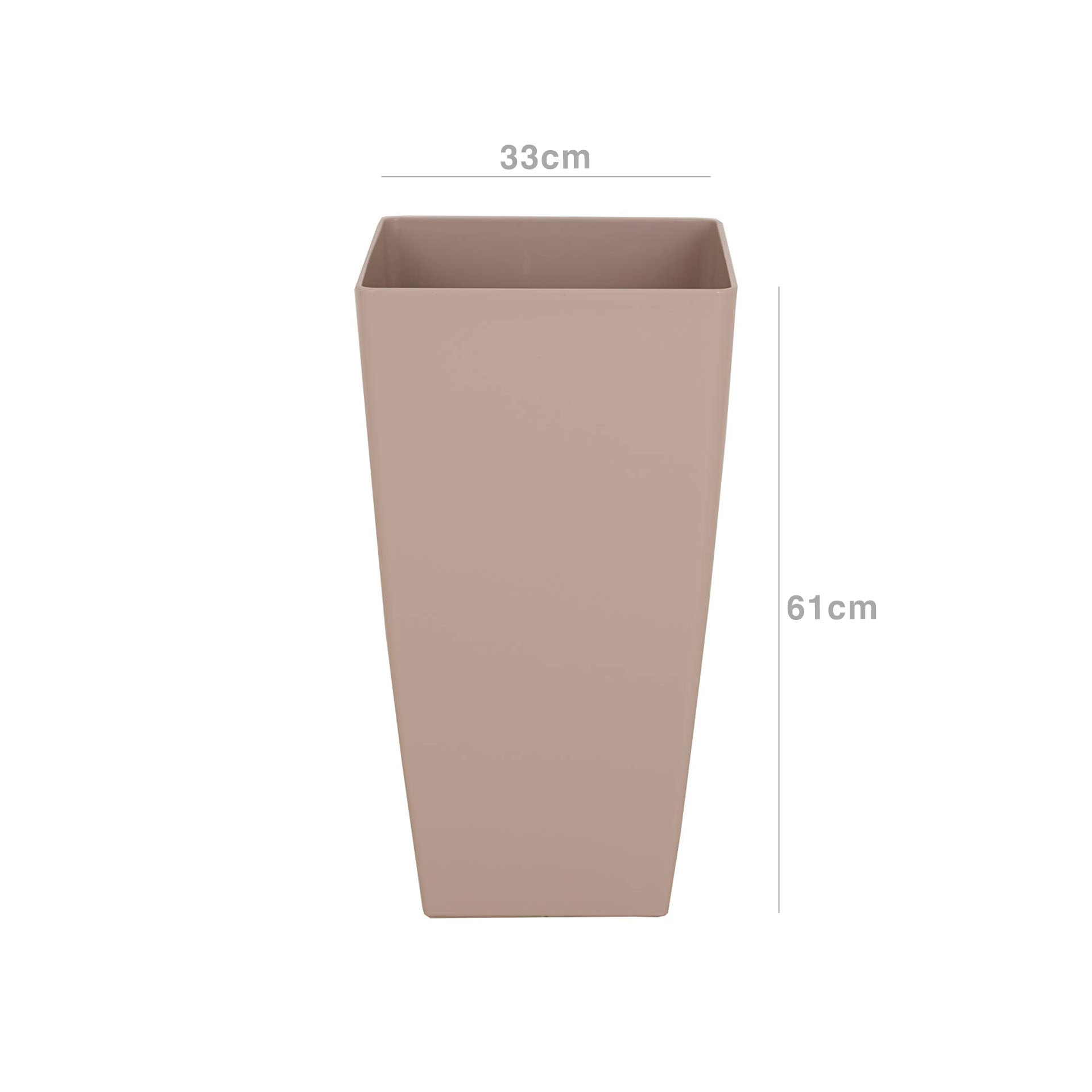 Vaso Pisa 33X33X61cm 45L Areia