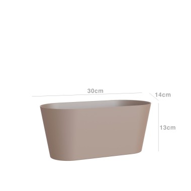 Floreira Porto 30X14.2X12.6cm 3.5L