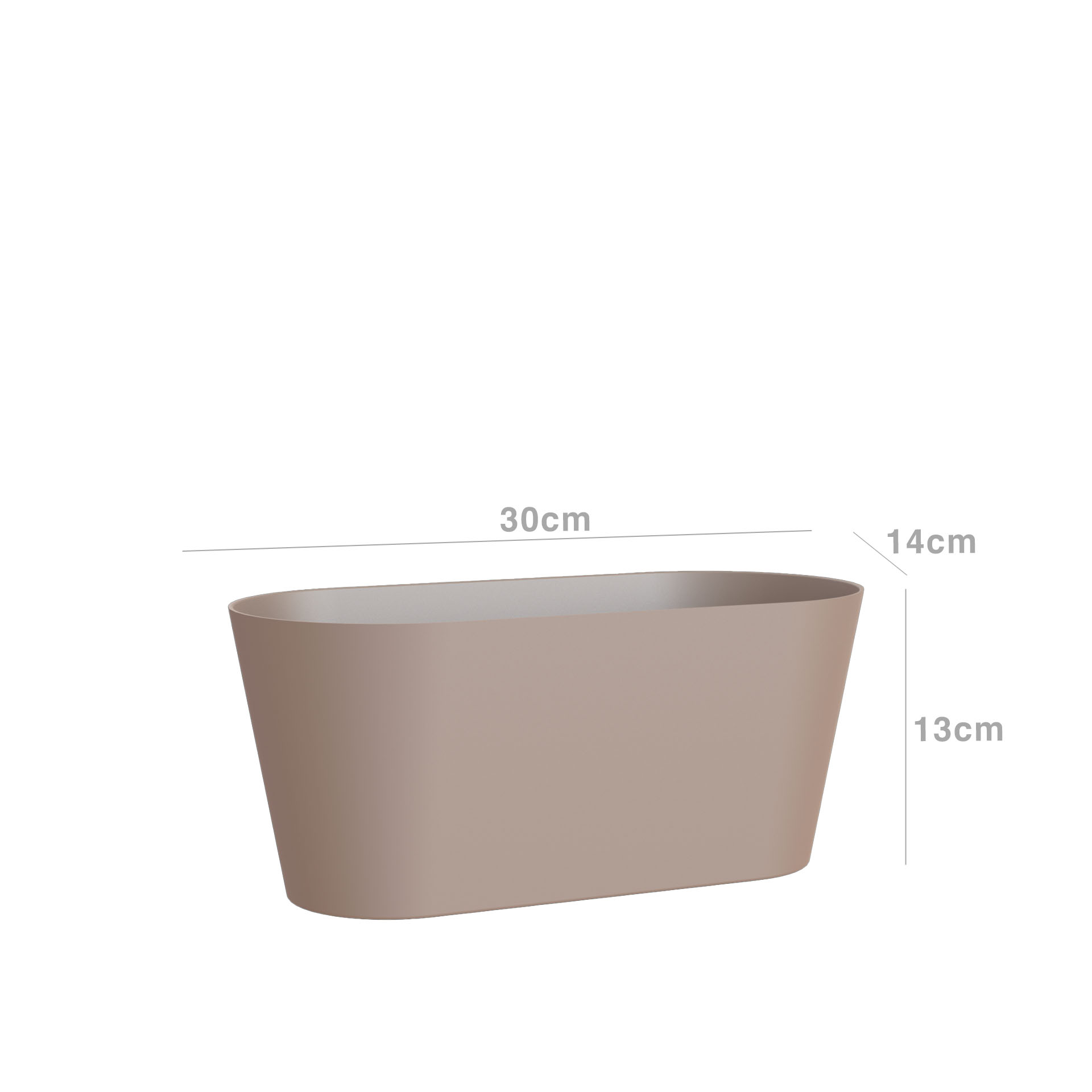 Floreira Porto 30X14.2X12.6cm 3.5L