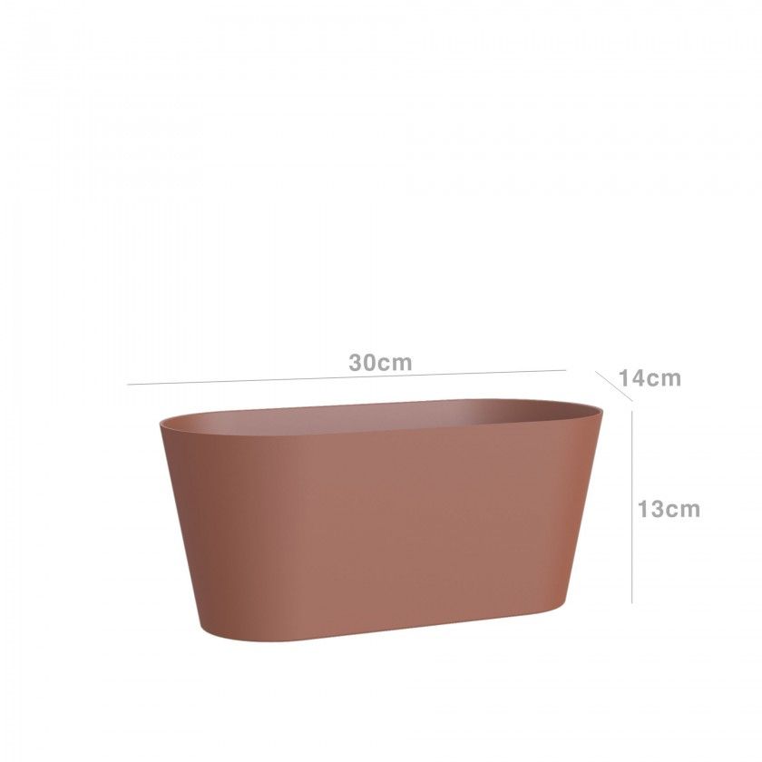 Floreira Porto 30X14.2X12.6cm 3.5L Terracota Floreira Porto 30X14.2X12.6cm 3.5L Terracota